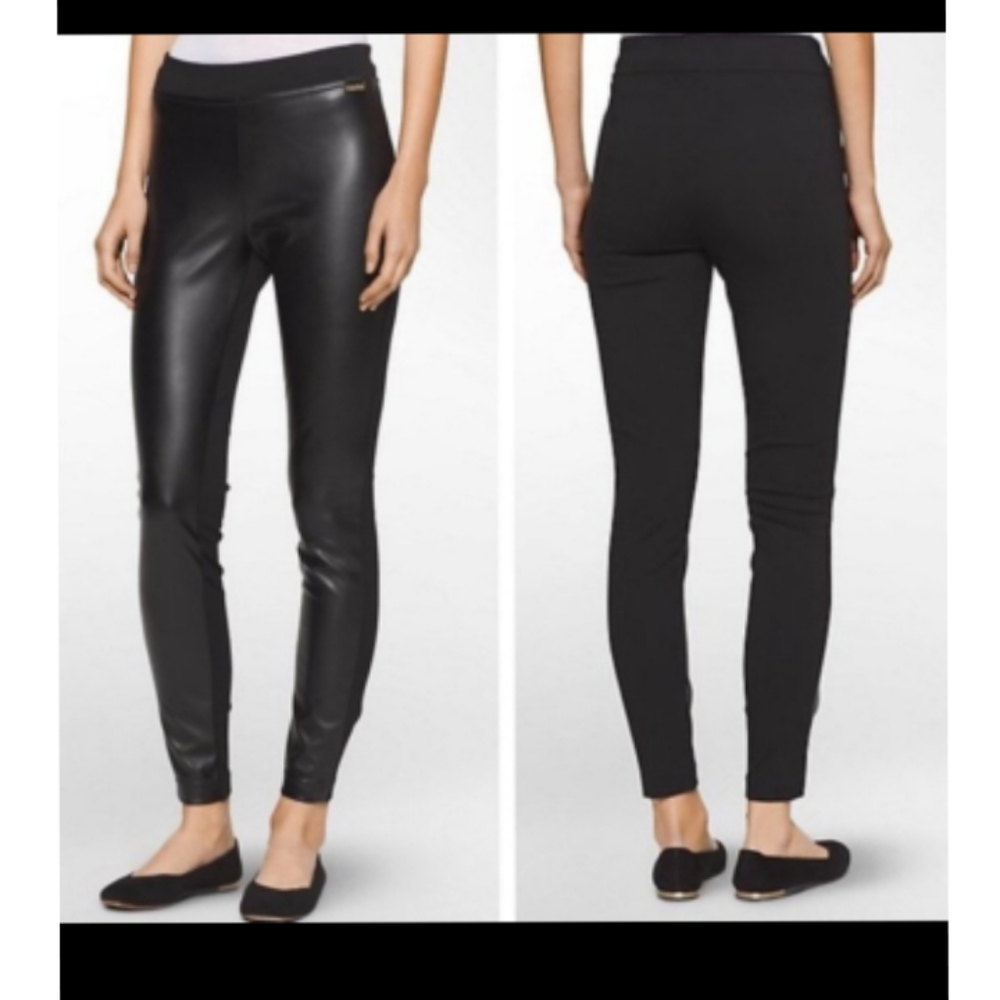 🌺CALVIN Klein faux leather leggings - Picture 3 of 7